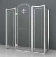 Душевой уголок Cezares Retro-AH-14-150/90-CP-Br-L