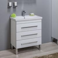 Тумба с раковиной Aquanet Сиена 70 напольная белая