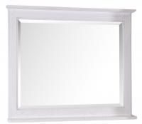 Зеркало ASB-Woodline Прато 100 белое, патина серебро