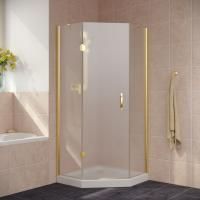Душевой уголок Vegas Glass AFA-Pen LUX 90 09 10 L профиль золото глянцевое, стекло сатин