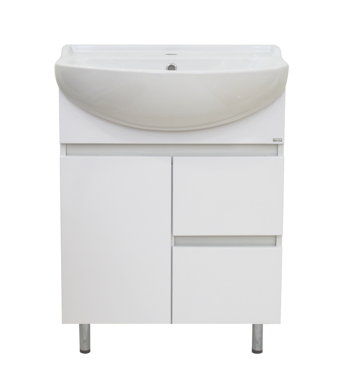 Тумба с раковиной Misty Амур 60 с 2 ящиками