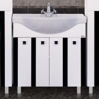 Тумба с раковиной Misty Палермо 80 черная