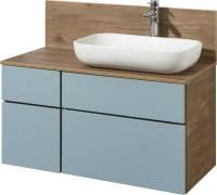 Тумба с раковиной Aquaton Мишель 80 дуб рустикальный, раковина Infinity 60