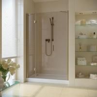 Душевая дверь в нишу Vegas Glass AFP-F LUX 150 05 05 L профиль бронза, стекло бронза