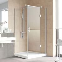 Душевой уголок Vegas Glass AFP-Fis Lux 120*90 07 01 R профиль матовый хром, стекло прозрачное