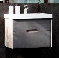 Тумба с раковиной Aquaton Оливия 70, грей/дуб ойстер