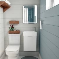 Мебель для ванной Art&Max Liberty R, 40, подвесная, Bianco Lucido