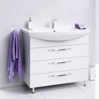 Тумба под раковину Aqwella Allegro 105 с 3 ящиками