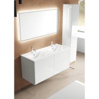 Тумба с раковиной SanVit Лира 120 двойная, подвесная