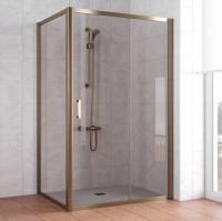 Душевой уголок Vegas Glass ZP+ZPV 130*80 05 05 профиль бронза, стекло бронза