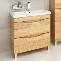 Тумба с раковиной Emmy Дакота 60 рустик соломенный