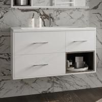 Тумба с раковиной Misty Фетта 100 подвесная