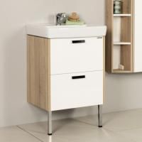 Тумба под раковину Aquaton Йорк 55 белый/дуб сонома