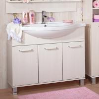 Тумба под раковину Бриклаер Карибы 100 светлая лиственница