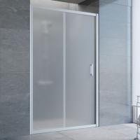 Душевая дверь в нишу Vegas Glass ZP 120 07 10 профиль матовый хром, стекло сатин