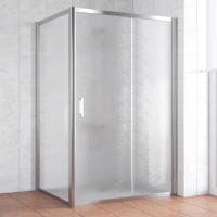 Душевой уголок Vegas Glass ZP+ZPV 140*80 08 02 профиль глянцевый хром, стекло шиншилла