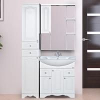 Мебель для ванной Misty Валерия 75 белая фактурная