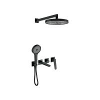 Душевая система Bronze de Luxe  Icon 3009CB, черный