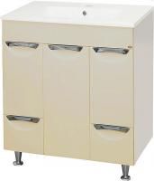 Тумба под раковину Misty Кристи 75 бежевая эмаль