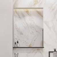 Зеркало Diwo Смоленск 60 с полкой, черное