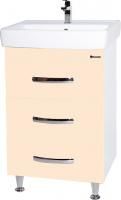 Тумба под раковину Bellezza Рокко 50 бежевая напольная 3 ящика