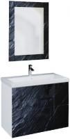 Мебель для ванной Marka One Lacio 80П black stone