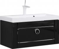 Тумба с раковиной Aqwella 5 stars Инфинити 80 черная