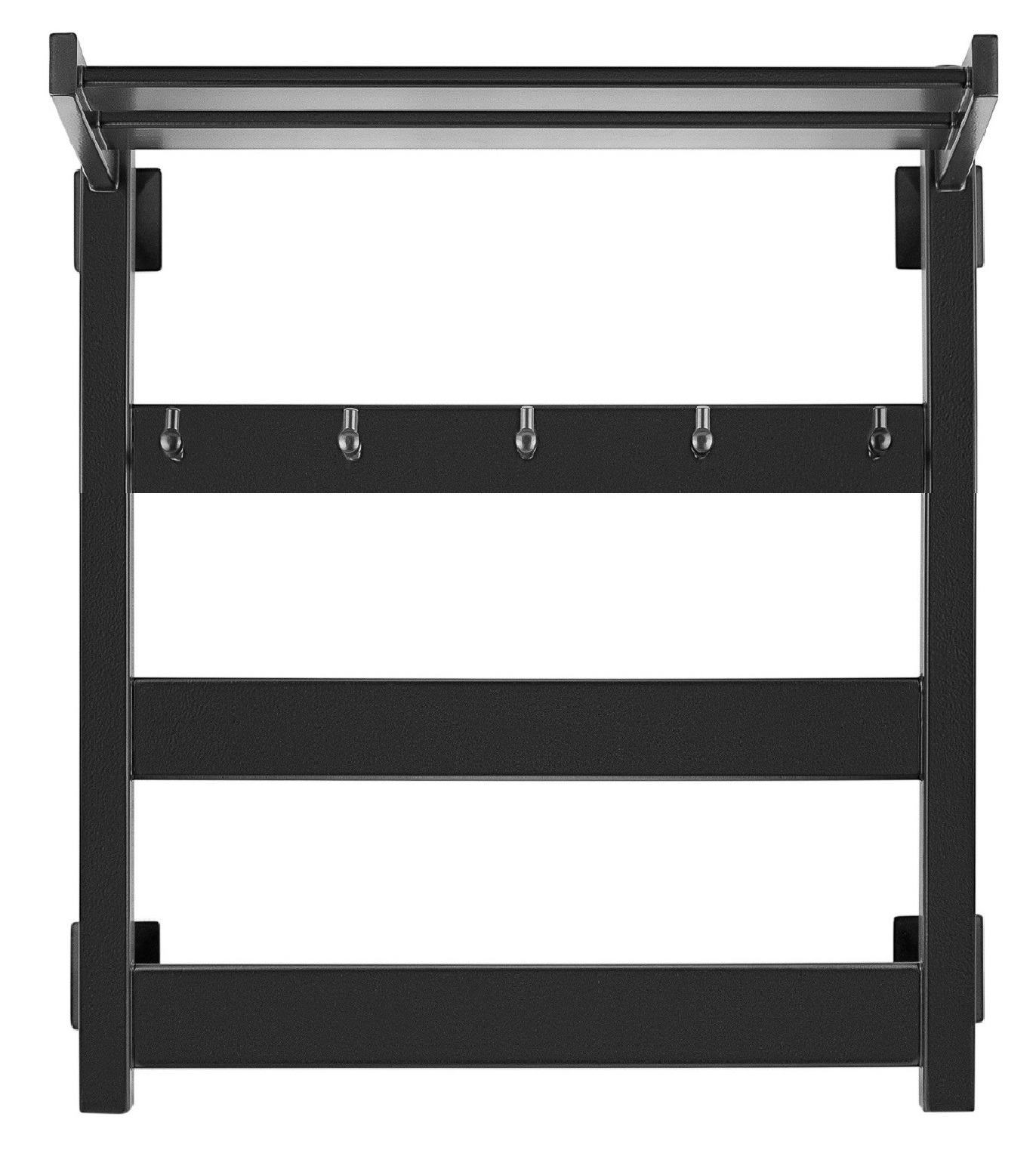 Полотенцесушитель электрический Secado Комано 1 КСП 60/60 L, черный матовый