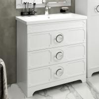 Тумба с раковиной Misty Лейла 70 белая