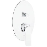 Смеситель для ванны Webert Aria AI860101844 с внутренней частью белый