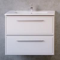 Тумба с раковиной Raval Quadro 75 подвесная