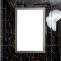 Зеркало Armadi Art Lucido 70x105 глянцевый графит, с подсветкой