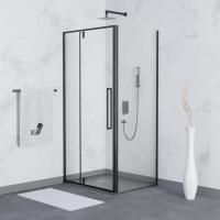 Душевой уголок RGW Stilvoll SV-44B (1005-1035)х800х2000 профиль черный, стекло прозрачное