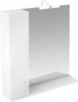 Зеркало-шкаф Triton Джуно 80 L с подсветкой, белый