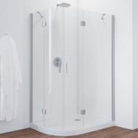 Душевой уголок Vegas Glass AFS-F 120*110 07 01 R профиль матовый хром, стекло прозрачное