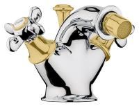 Смеситель для биде Webert Ottocento OT710102017 хром/золото