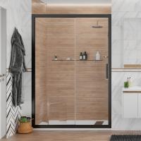 Душевая дверь в нишу Stworki Стокгольм DE019D2160200 160 см профиль черный матовый