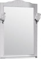 Зеркало ASB-Woodline Римини Nuovo 60 белое, патина серебро