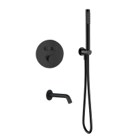 Душевая система AQUAme AQM8407MB с термостатом