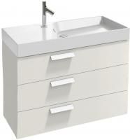 Тумба с раковиной Jacob Delafon Rythmik 100 3 ящика белый блестящий