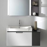 Тумба с раковиной Jacob Delafon Reve 80 белый лак, 1 ящик