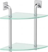 Полка Ellux Avantgarde AVA 053 2-ярусная, угловая, 30 см