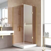 Душевой уголок Vegas Glass AFP-Fis LUX 110 09 05 R профиль золото глянцевое, стекло бронза