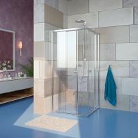 Душевой уголок GuteWetter Guwer GK-664S 95x95 см стекло бесцветное, профиль хром