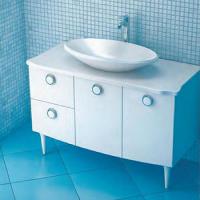 Тумба с раковиной Triton Лира 115 L, 2 двери, 2 ящика, белая