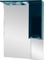 Зеркало-шкаф Misty Жасмин 65 с подсветкой, черная эмаль R