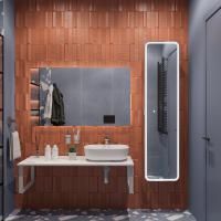 Мебель для ванной Diwo Элиста 120 белый мрамор, с раковиной Moduo 50 Square