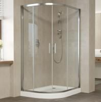 Душевой уголок Vegas Glass ZS-F 120*90 08 01 профиль глянцевый хром, стекло прозрачное