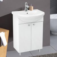 Тумба с раковиной Triton Локо 60 напольная, 2 двери, белая