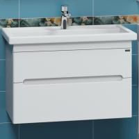Тумба с раковиной СанТа Лондон 80 подвесная, 2 ящика